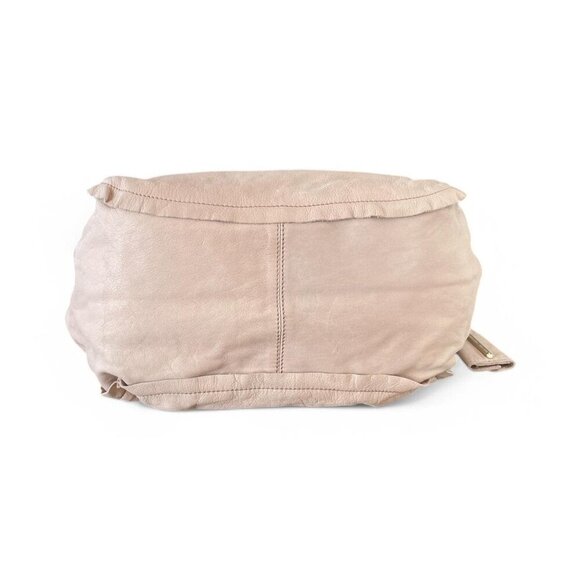 Y2K Antonio Melani Taupe Leather Hobo Shoulder Bag Bow Detail - Picture 5 of 8